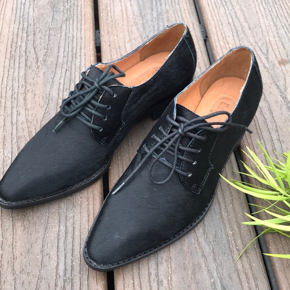 Anthropologie Gee Wawa Pony Hair Oxfords - Picture 2 of 8